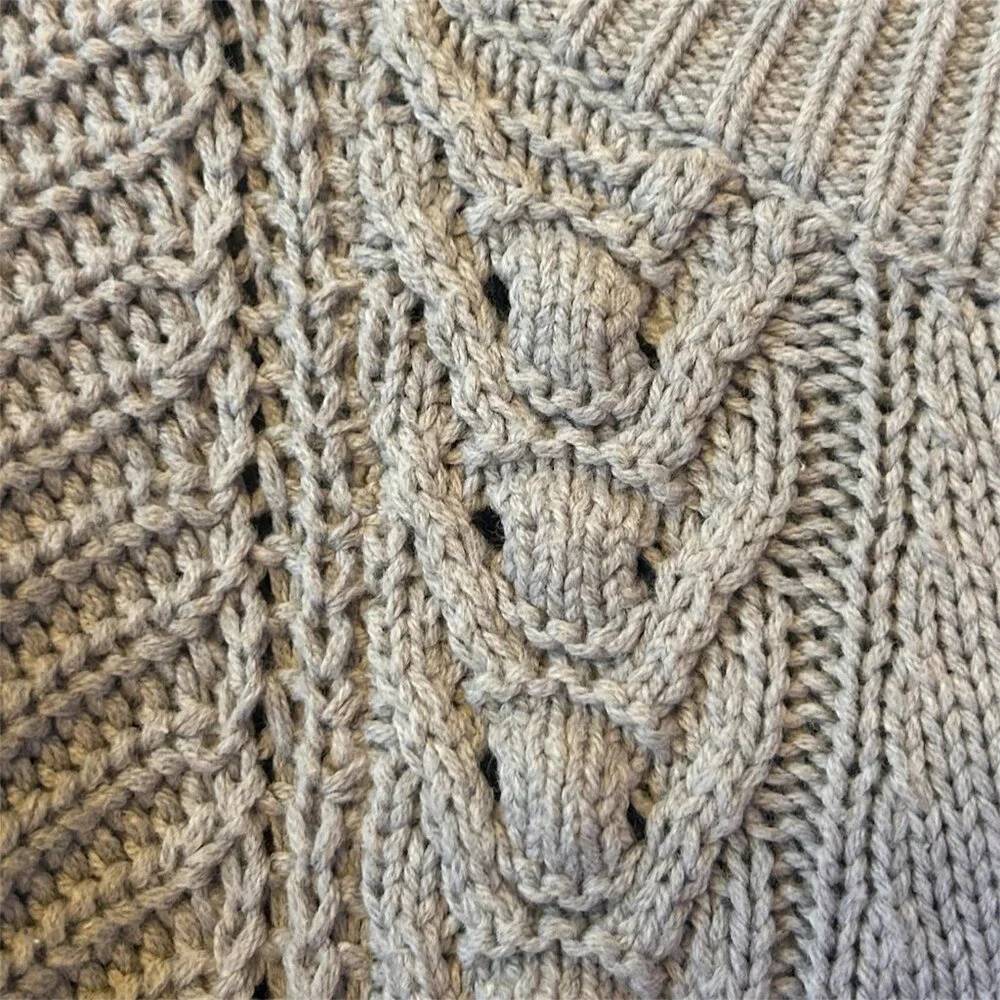 Simply Vera Vera Wang Braided Cable Dolman Sweater - Size Small - Picture 7 of 10